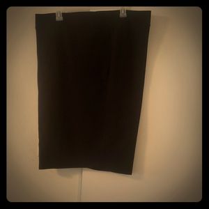 Torrid midi length black pencil skirt